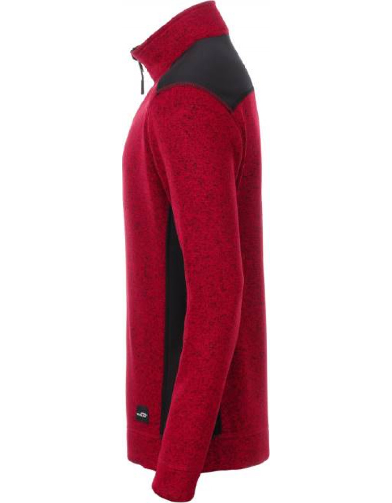 Îmbrăcăminte de lucru pentru bărbați, din fleece tricotat, cu fermoar 1/2 - rezistentă